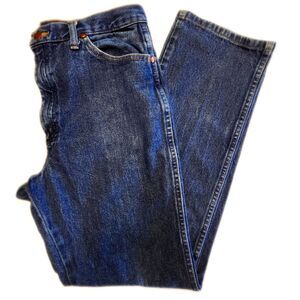 Wrangler Men's Straight Leg Jeans, 100% Cotton, 35x32